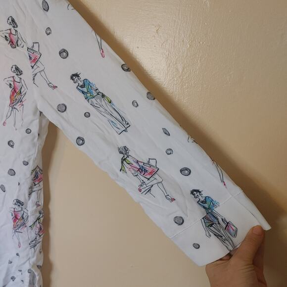 Dolcezza Size Small S Fashion Woman Button Up 3/4 Sleeve Top Soft Viscose - Picture 8 of 10